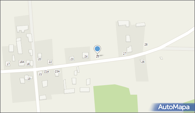 Wólka Polinowska, Wólka Polinowska, 25, mapa Wólka Polinowska