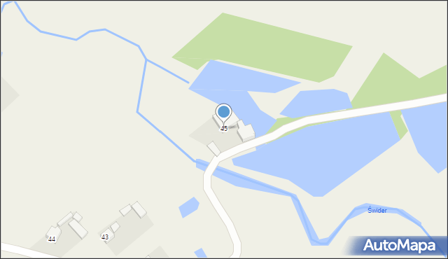 Wólka Poznańska, Wólka Poznańska, 45, mapa Wólka Poznańska