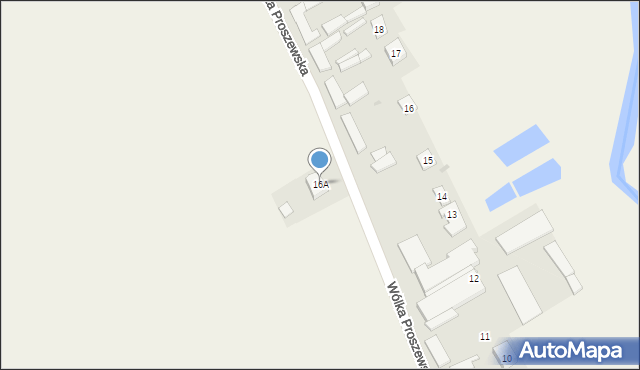 Wólka Proszewska, Wólka Proszewska, 16A, mapa Wólka Proszewska