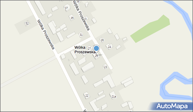 Wólka Proszewska, Wólka Proszewska, 25, mapa Wólka Proszewska