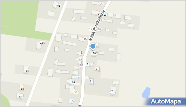 Wólka-Przedmieście, Wólka-Przedmieście, 12A, mapa Wólka-Przedmieście