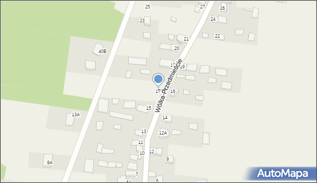 Wólka-Przedmieście, Wólka-Przedmieście, 17, mapa Wólka-Przedmieście