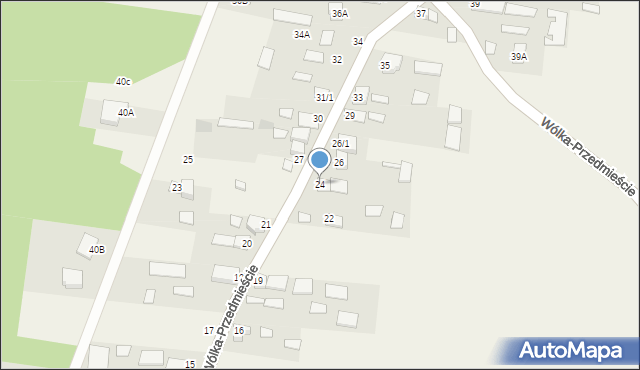 Wólka-Przedmieście, Wólka-Przedmieście, 24, mapa Wólka-Przedmieście