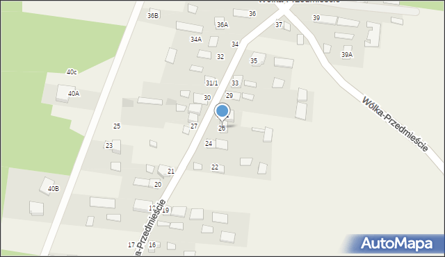 Wólka-Przedmieście, Wólka-Przedmieście, 26, mapa Wólka-Przedmieście