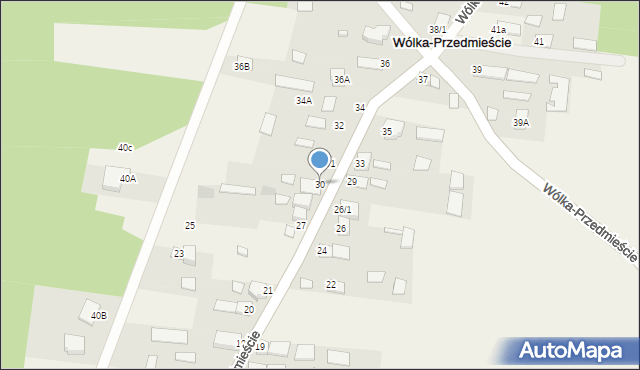 Wólka-Przedmieście, Wólka-Przedmieście, 30, mapa Wólka-Przedmieście