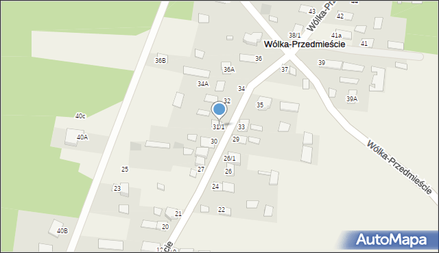 Wólka-Przedmieście, Wólka-Przedmieście, 31/1, mapa Wólka-Przedmieście