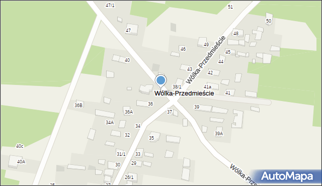 Wólka-Przedmieście, Wólka-Przedmieście, 38, mapa Wólka-Przedmieście