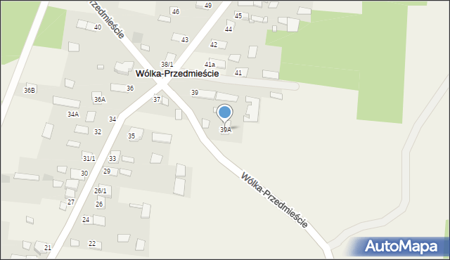 Wólka-Przedmieście, Wólka-Przedmieście, 39A, mapa Wólka-Przedmieście