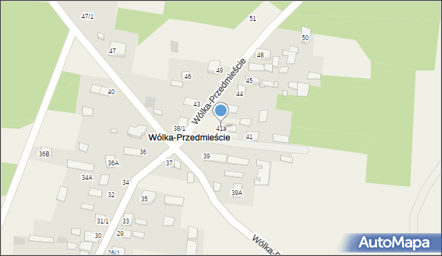 Wólka-Przedmieście, Wólka-Przedmieście, 41a, mapa Wólka-Przedmieście