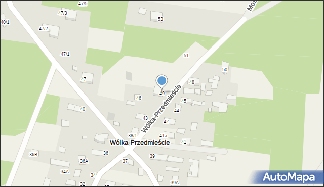 Wólka-Przedmieście, Wólka-Przedmieście, 49, mapa Wólka-Przedmieście