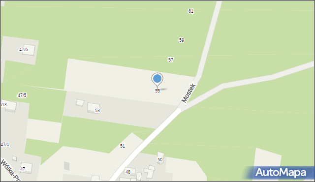 Wólka-Przedmieście, Wólka-Przedmieście, 55, mapa Wólka-Przedmieście
