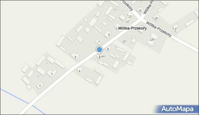 Wólka-Przekory, Wólka-Przekory, 6, mapa Wólka-Przekory