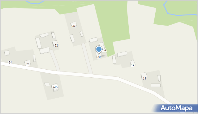 Wólka Przybójewska, Wólka Przybójewska, 20, mapa Wólka Przybójewska