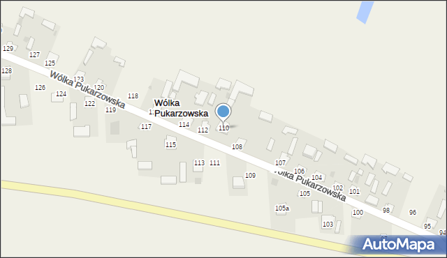 Wólka Pukarzowska, Wólka Pukarzowska, 110, mapa Wólka Pukarzowska