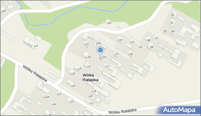 Wólka Ratajska, Wólka Ratajska, 111, mapa Wólka Ratajska