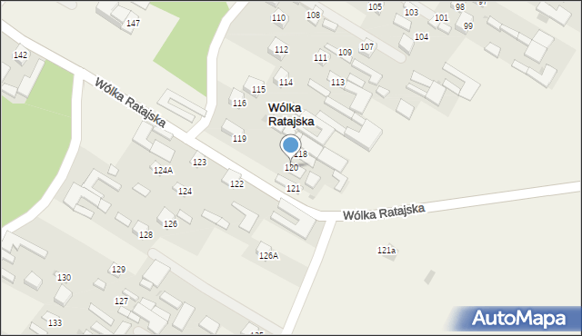 Wólka Ratajska, Wólka Ratajska, 120, mapa Wólka Ratajska