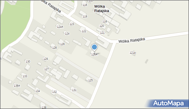 Wólka Ratajska, Wólka Ratajska, 126A, mapa Wólka Ratajska