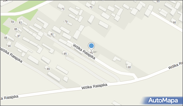 Wólka Ratajska, Wólka Ratajska, 81, mapa Wólka Ratajska