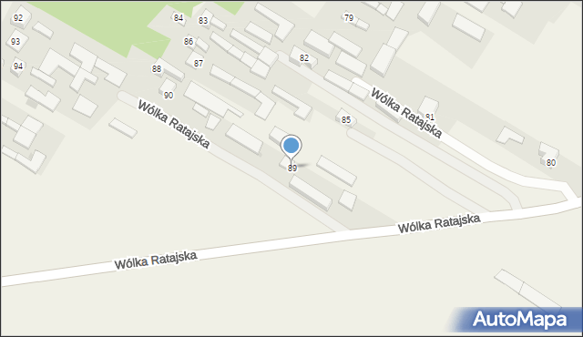 Wólka Ratajska, Wólka Ratajska, 89, mapa Wólka Ratajska
