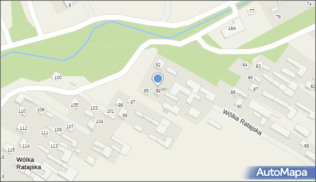 Wólka Ratajska, Wólka Ratajska, 94, mapa Wólka Ratajska