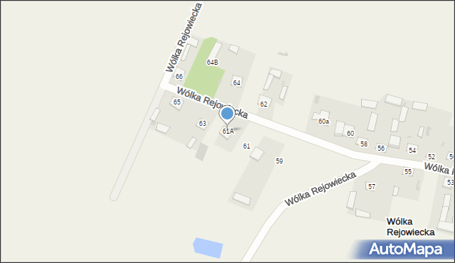 Wólka Rejowiecka, Wólka Rejowiecka, 61A, mapa Wólka Rejowiecka