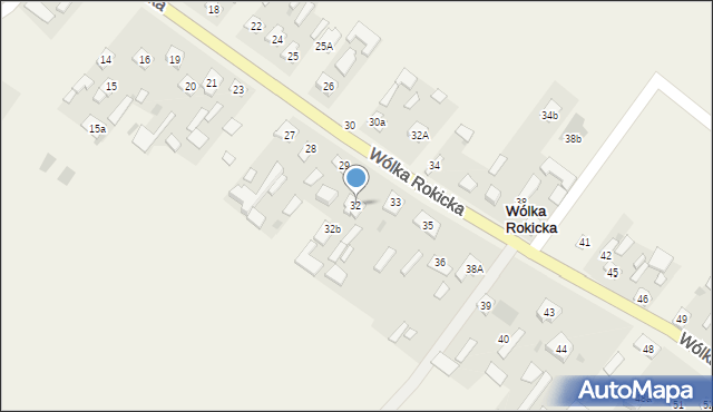 Wólka Rokicka, Wólka Rokicka, 32, mapa Wólka Rokicka