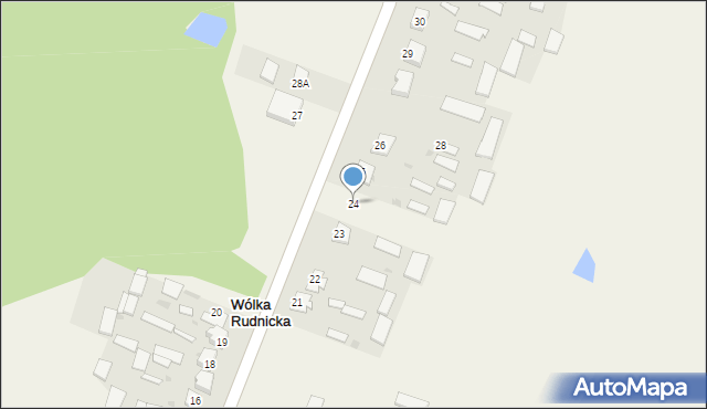 Wólka Rudnicka, Wólka Rudnicka, 24, mapa Wólka Rudnicka