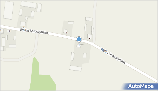 Wólka Seroczyńska, Wólka Seroczyńska, 2, mapa Wólka Seroczyńska