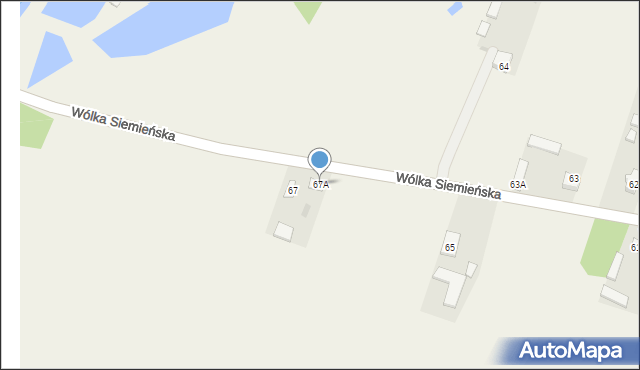 Wólka Siemieńska, Wólka Siemieńska, 67A, mapa Wólka Siemieńska