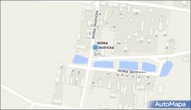 Wólka Skotnicka, Wólka Skotnicka, 32, mapa Wólka Skotnicka