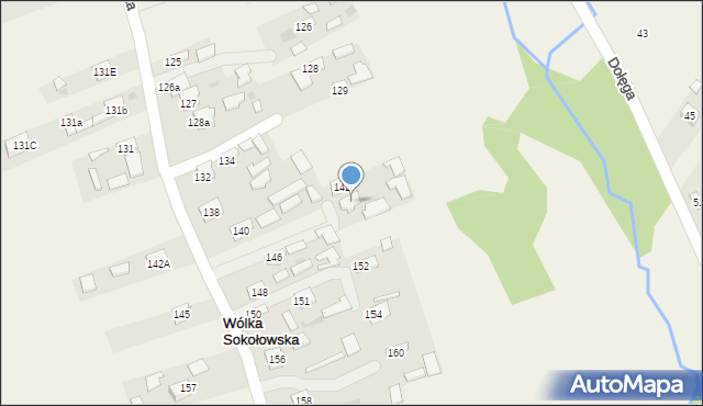 Wólka Sokołowska, Wólka Sokołowska, 144, mapa Wólka Sokołowska