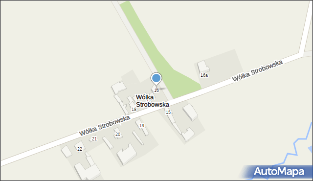 Wólka Strobowska, Wólka Strobowska, 16, mapa Wólka Strobowska