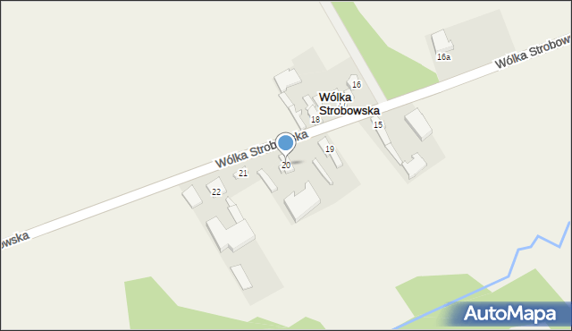 Wólka Strobowska, Wólka Strobowska, 20, mapa Wólka Strobowska