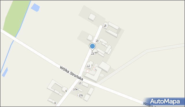 Wólka Strońska, Wólka Strońska, 14, mapa Wólka Strońska