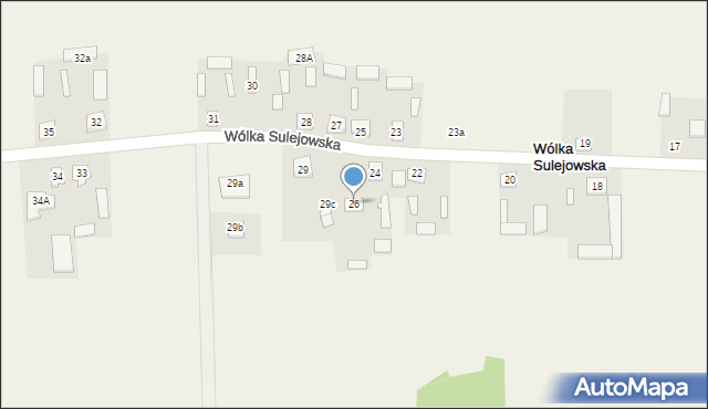Wólka Sulejowska, Wólka Sulejowska, 26, mapa Wólka Sulejowska