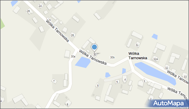 Wólka Tarnowska, Wólka Tarnowska, 30, mapa Wólka Tarnowska