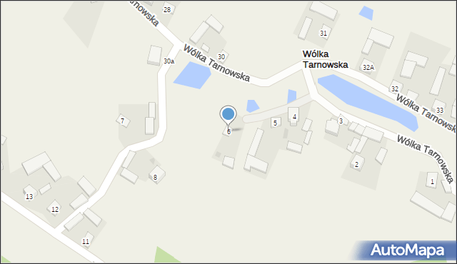 Wólka Tarnowska, Wólka Tarnowska, 6, mapa Wólka Tarnowska