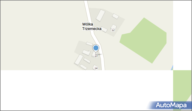 Wólka Trzemecka, Wólka Trzemecka, 13, mapa Wólka Trzemecka