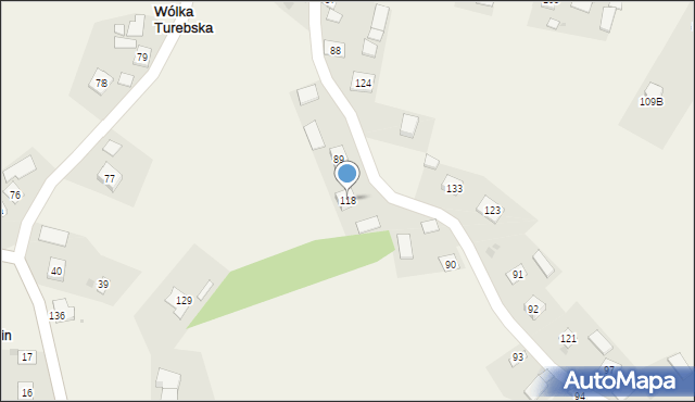 Wólka Turebska, Wólka Turebska, 118, mapa Wólka Turebska