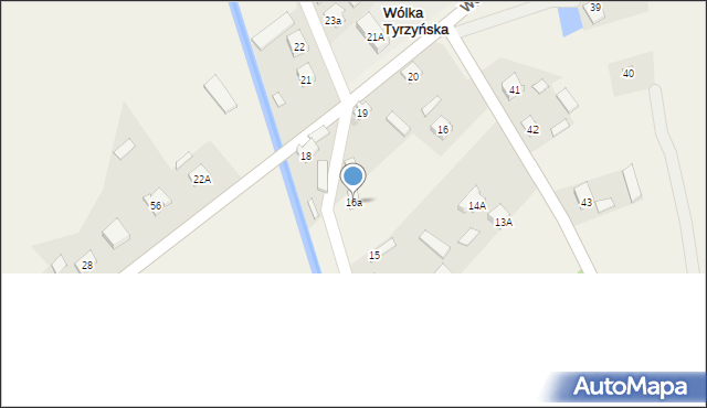 Wólka Tyrzyńska, Wólka Tyrzyńska, 16a, mapa Wólka Tyrzyńska