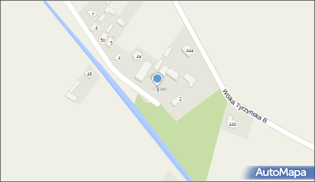 Wólka Tyrzyńska, Wólka Tyrzyńska, 3, mapa Wólka Tyrzyńska