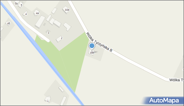 Wólka Tyrzyńska, Wólka Tyrzyńska, 44b, mapa Wólka Tyrzyńska