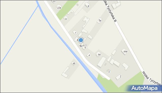 Wólka Tyrzyńska, Wólka Tyrzyńska, 5b, mapa Wólka Tyrzyńska