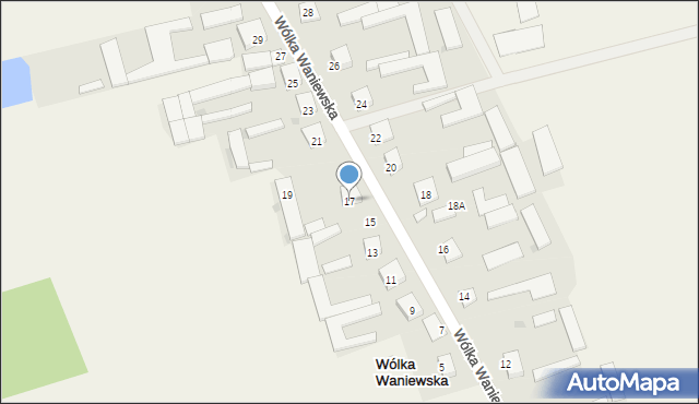 Wólka Waniewska, Wólka Waniewska, 17, mapa Wólka Waniewska