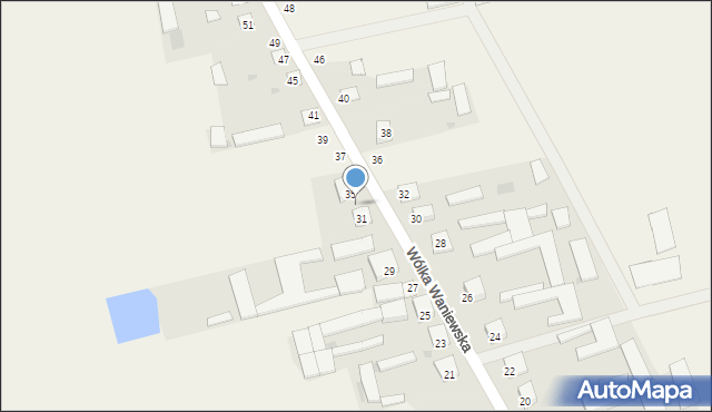 Wólka Waniewska, Wólka Waniewska, 33, mapa Wólka Waniewska