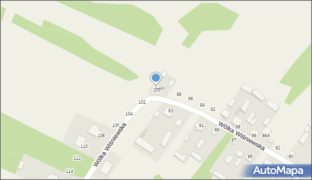 Wólka Wiśniewska, Wólka Wiśniewska, 100, mapa Wólka Wiśniewska