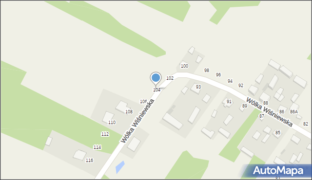 Wólka Wiśniewska, Wólka Wiśniewska, 104, mapa Wólka Wiśniewska