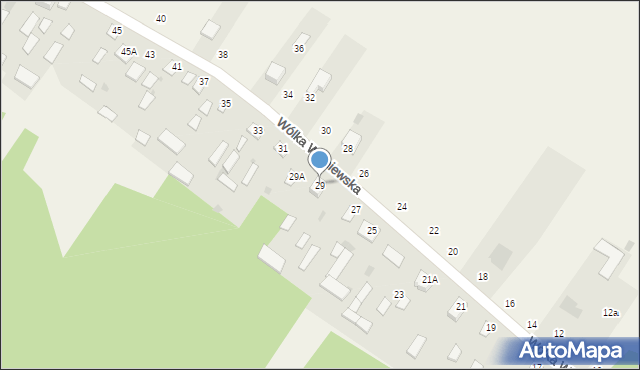 Wólka Wiśniewska, Wólka Wiśniewska, 29, mapa Wólka Wiśniewska