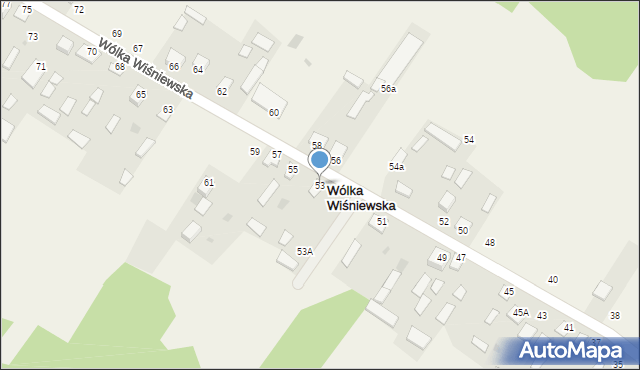 Wólka Wiśniewska, Wólka Wiśniewska, 53, mapa Wólka Wiśniewska