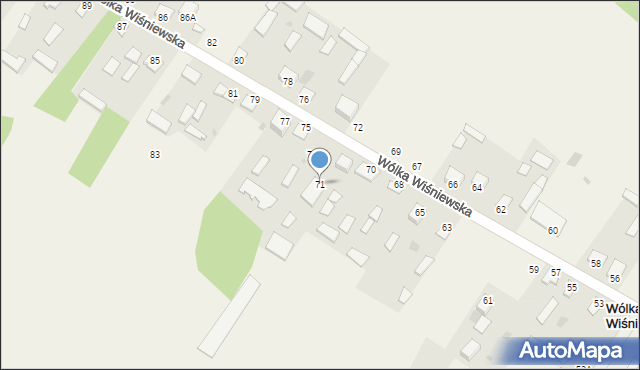 Wólka Wiśniewska, Wólka Wiśniewska, 71, mapa Wólka Wiśniewska